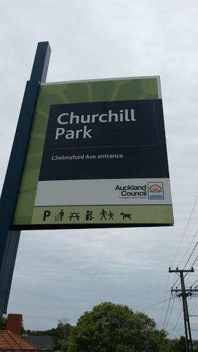 Churchill Park - Chelmsford Ave Entrance 