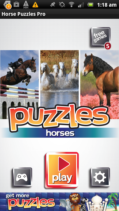 Horse Puzzles Pro Screen 2
