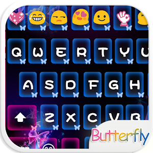 Neon Butterfly Emoji Keyboard.apk 1.0