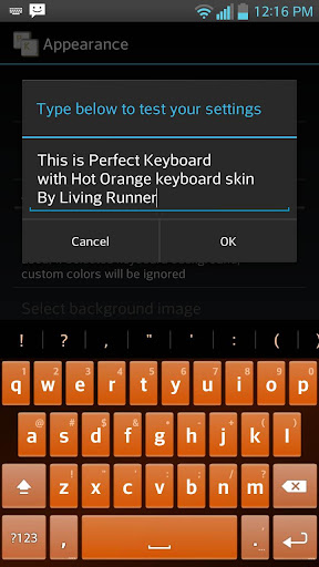 Hot Orange Keyboard Skin