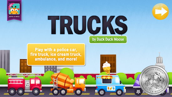 【免費教育App】Trucks by Duck Duck Moose-APP點子