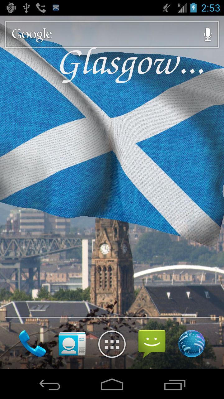 3D Scotland Flag Screen 2