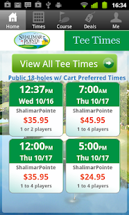Free Shalimar Pointe Golf Tee Times APK
