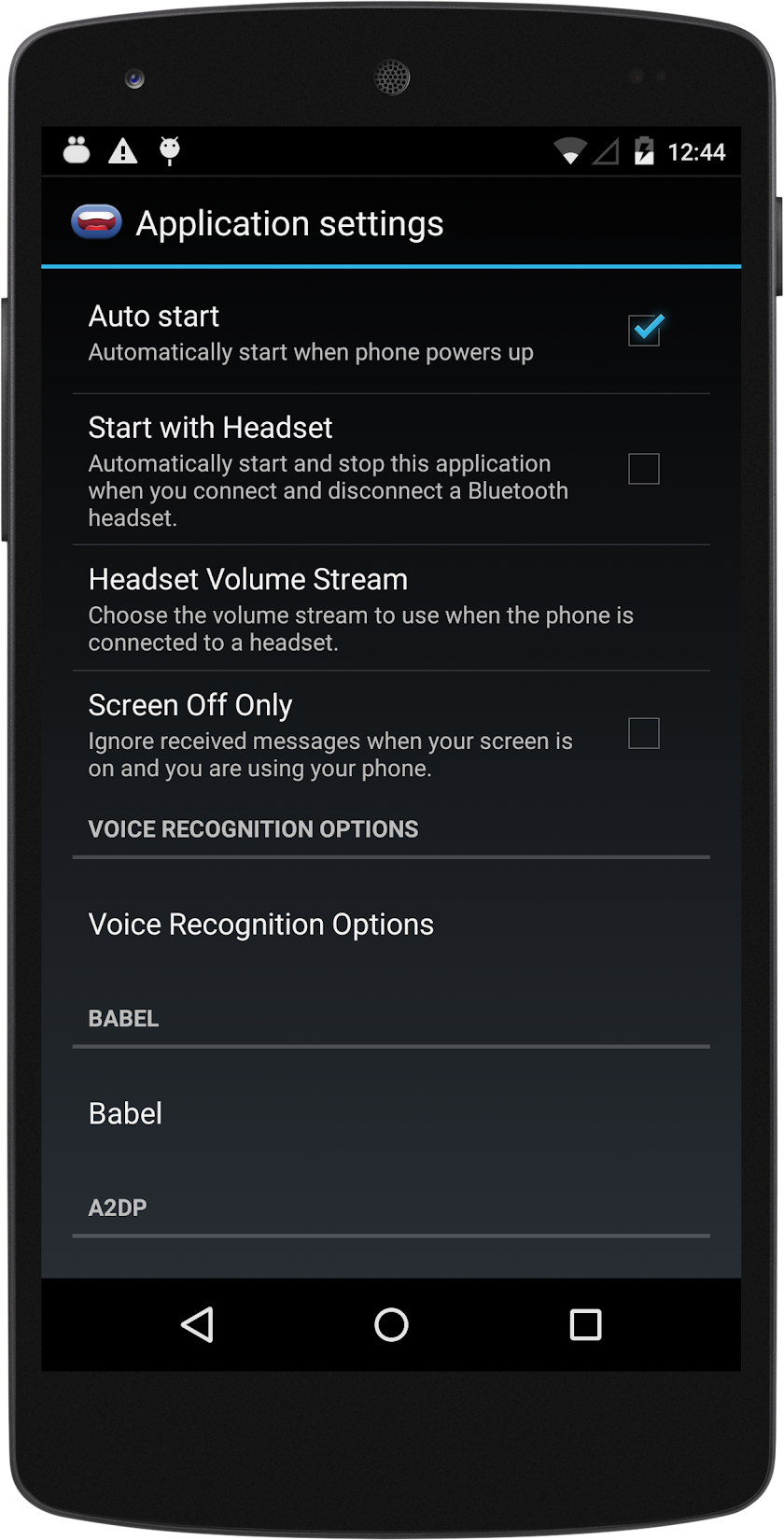 Enhanced SMS &amp; Caller ID+ Screen 2