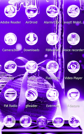 NEXT LAUNCHER PurpleNY THEME