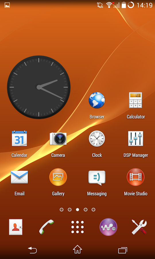  CM11 Sony XPERIA Orange theme v2.2.3