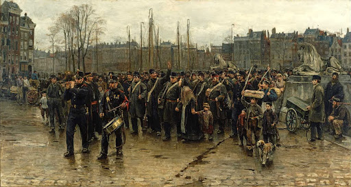 Transport of colonial soldiers
