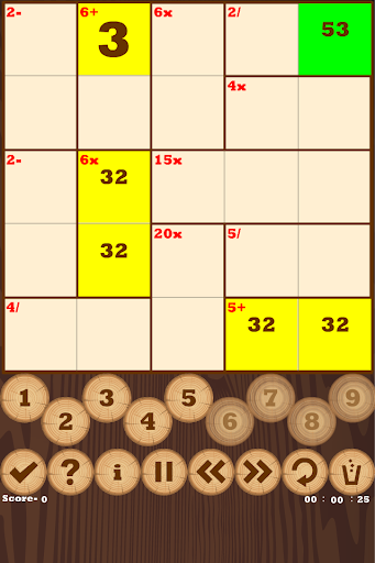 Calcudoku+Mathdoku Sudoku