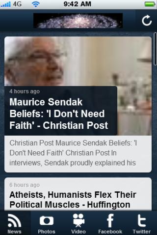 Atheism News Screen 3