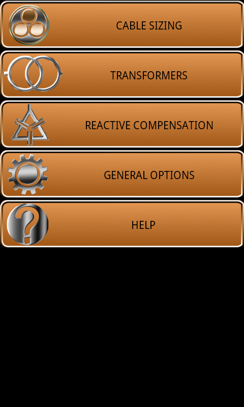 Electric Lines Calculator Screen 1