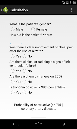 Acute Chest Pain Score