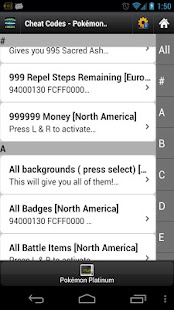 Cheat Codes Pokémon Platinum