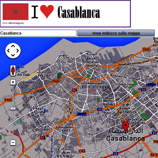 Casablanca map