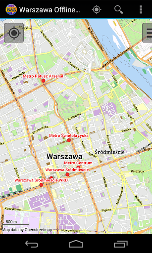 Warsaw Offline City Map