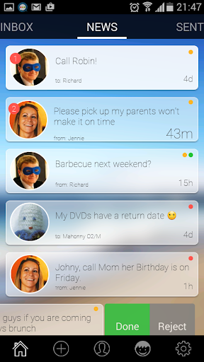WakesApp todo messenger chat