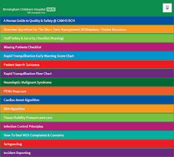 CAMHS Safety Screenshots 1