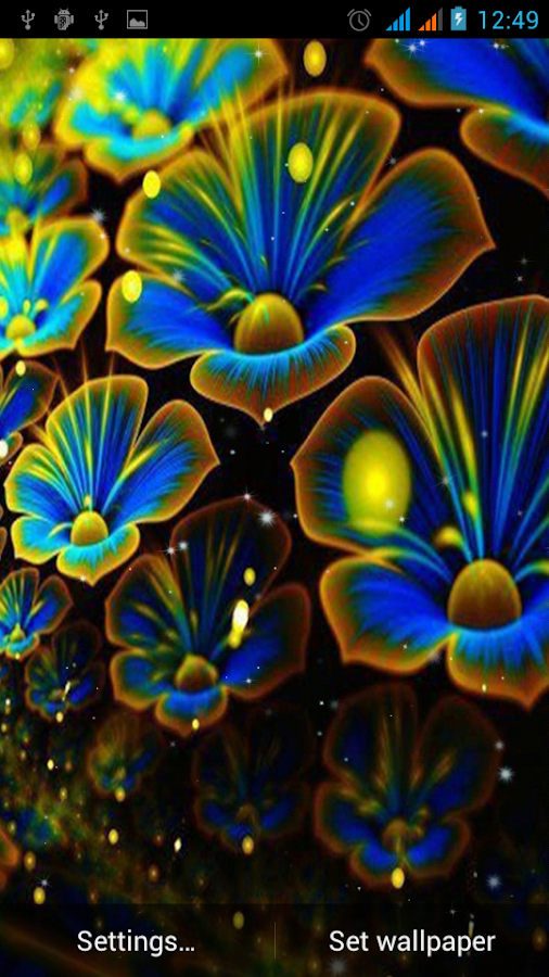 Neon Flowers Live Wallpaper - Android Apps on Google Play