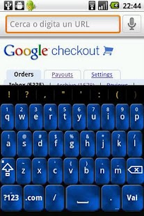 Blue Foggy Keyboard Skin Screenshots 0