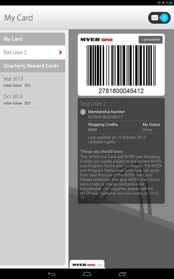 MYER one Android Apps on Google Play