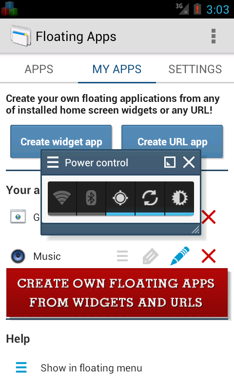 Floating Apps (multitasking) - screenshot