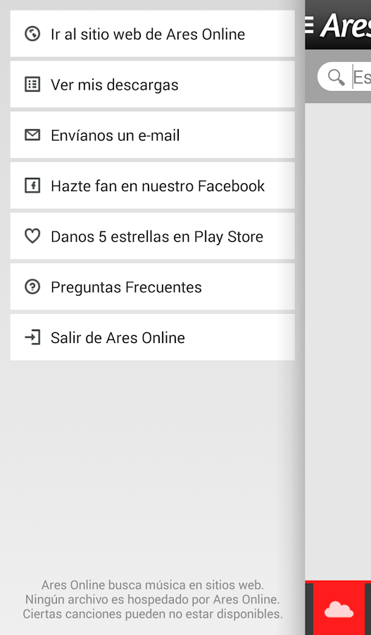 Ares Online - Música Gratis - screenshot