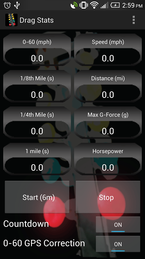 Android application Drag Stats screenshort