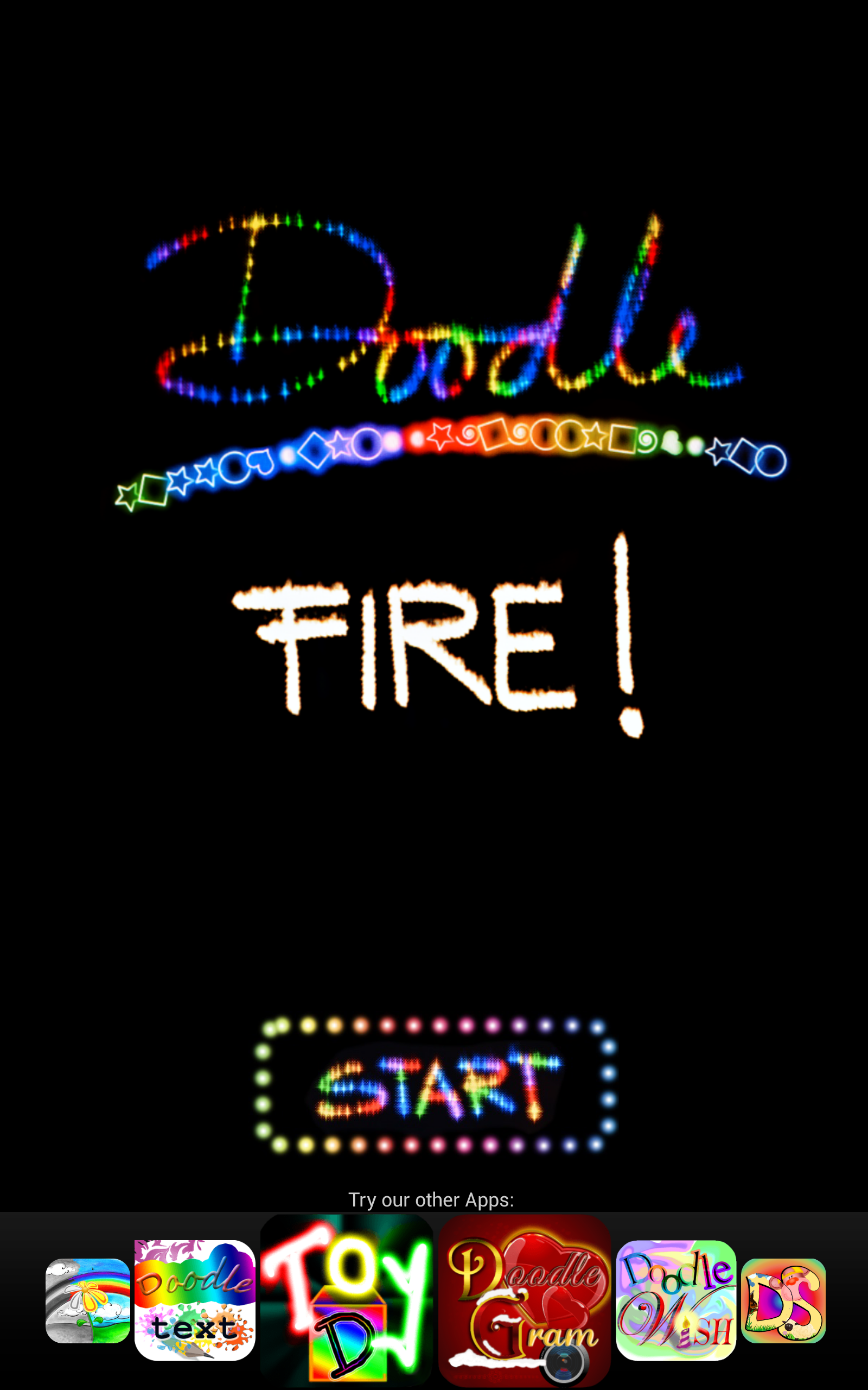 Android application Doodle Fire! Kids Glow Draw! screenshort