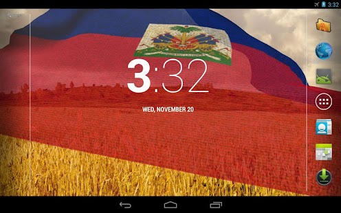 3D Haiti Flag Live Wallpaper Screenshots 0