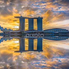 MBS SUNRISE  by Jun Hao - Landscapes Sunsets & Sunrises