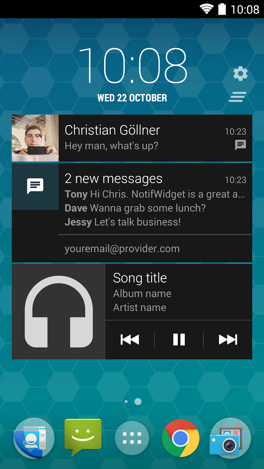 NotiWidget - Notifications Screen 3