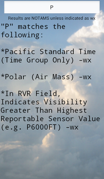 NOTAM Decoder Screen 3