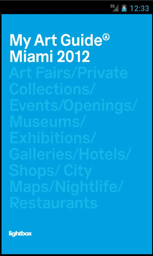 My Art Guide Miami 2012 PRO