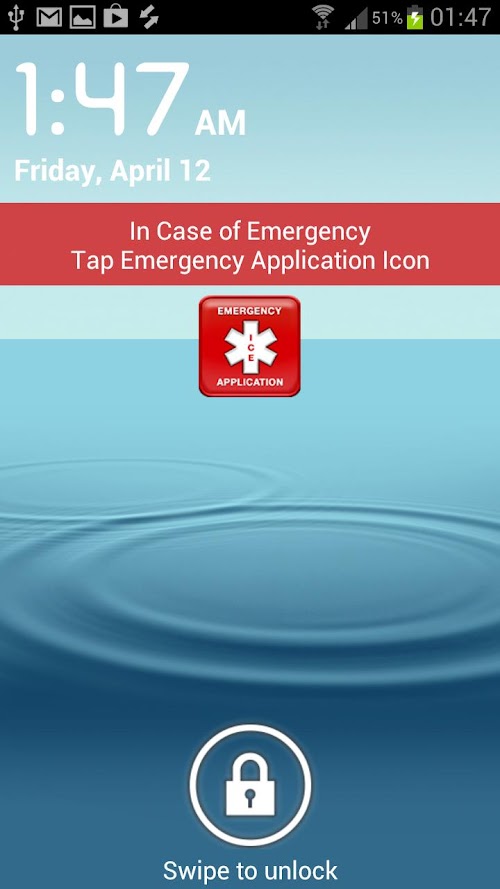 Android application In Case of Emergency ICE-Lite screenshort