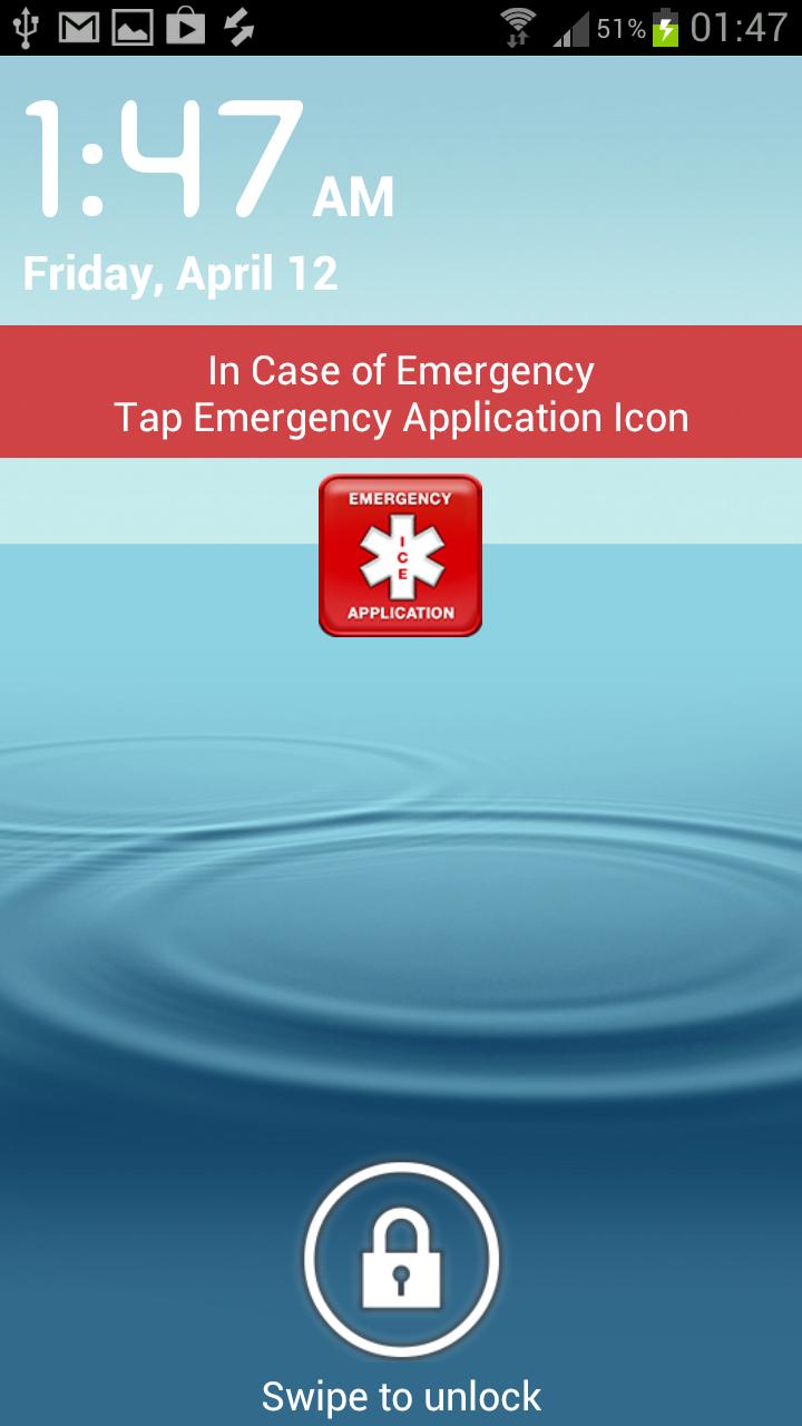 In Case of Emergency ICE-Lite Screen 1