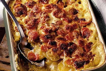 Gratin of carrots & root vegetables