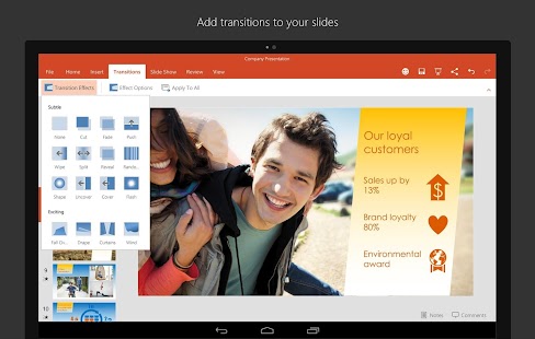 PowerPoint for Tablet - screenshot 