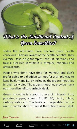 【免費健康App】Green Smoothies-APP點子