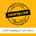 The footsteps of John Paul II logo