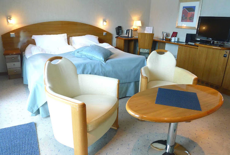 A cabin aboard Hurtigruten's ms Trollfjord. With Hurtigruten expeditions, it's mostly about the destinations.