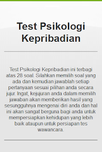Tes Psikologi Kepribadian Screenshots 12