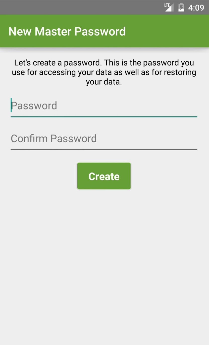 Secure Notes Screen 1