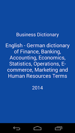 Business Dictionary Lite En De