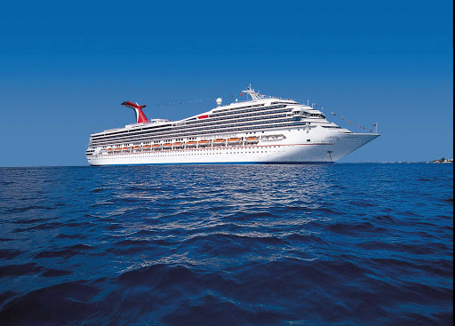 Carnival-Conquest-aerial-2 - Carnival Conquest sails to the Caribbean on two- to nine-day itineraries. 