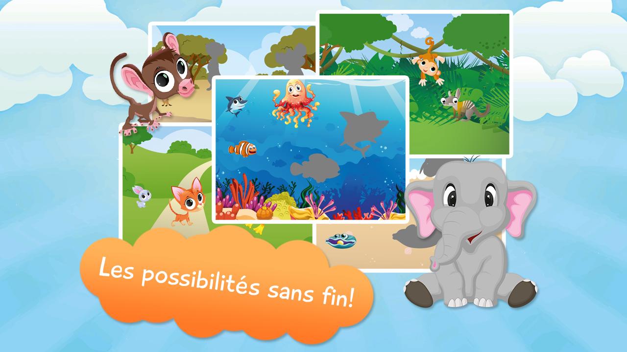 Android application Animals Shadow Puzzles for Kids Free screenshort