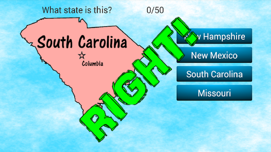 U.S. States and Capitals Quiz Screenshots 2