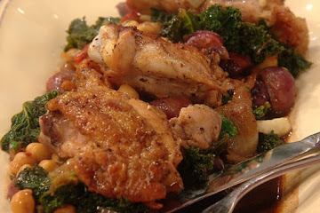 Richard Blais' Chicken Thighs with Chickpeas &amp; Kale