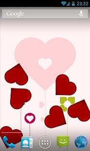 Bouncy Hearts Free LWP Screenshots 0