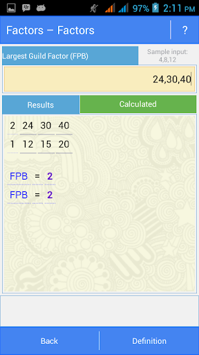 mathematical solution basic