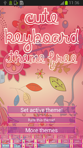 Cute Keyboard Theme Free