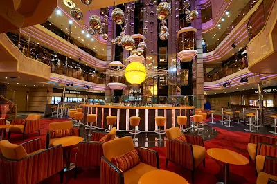 The atrium aboard Carnival Sunshine. 